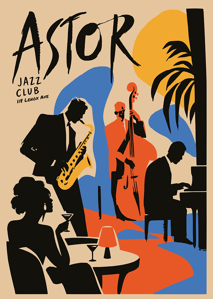Astor Jazz Club Vintage Poster