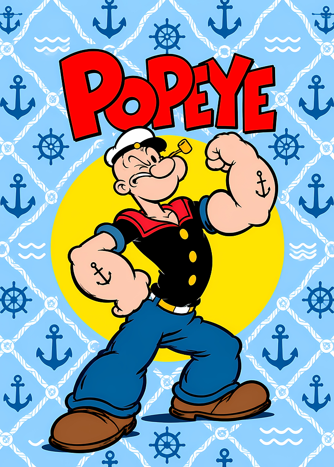 Popeye the Sailor Man Character Poster