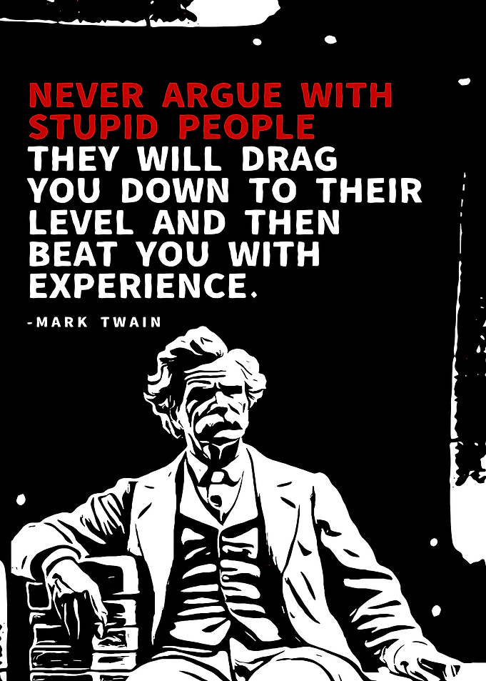 Mark Twain Quote Poster