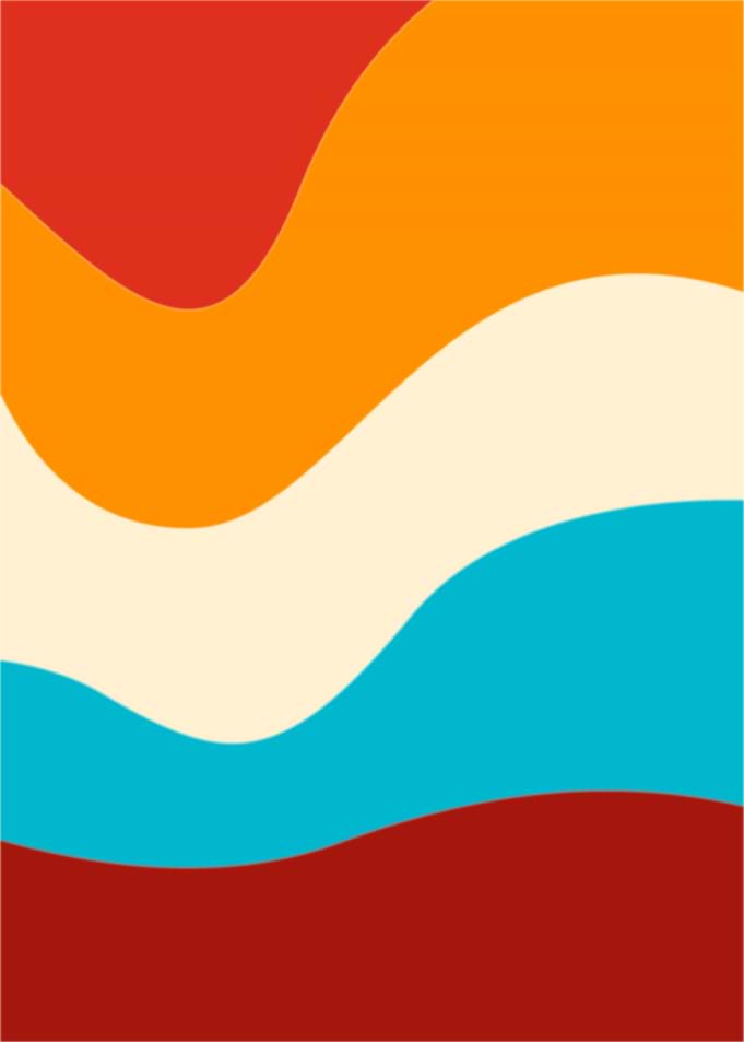 Retro Wavy Abstract Color