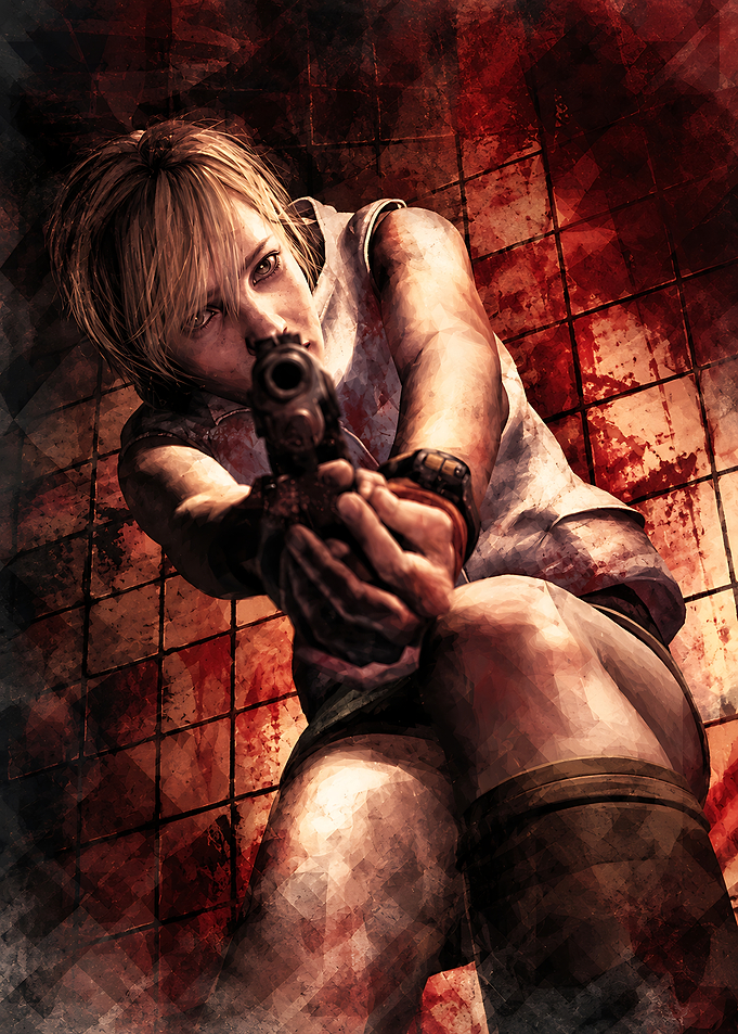 Heather Mason Aiming Handgun