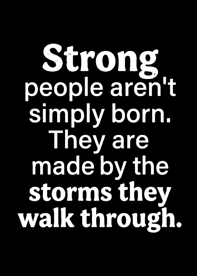 Strong People Inspirational Quote Poster