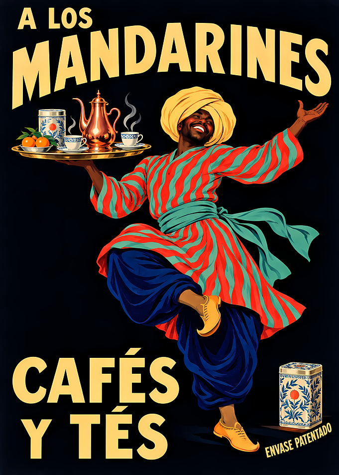Vintage A Los Mandarines Poster