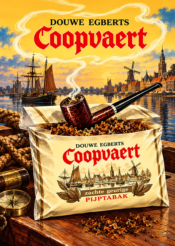 Douwe Egberts Coopvaert Pipe Tobacco Poster