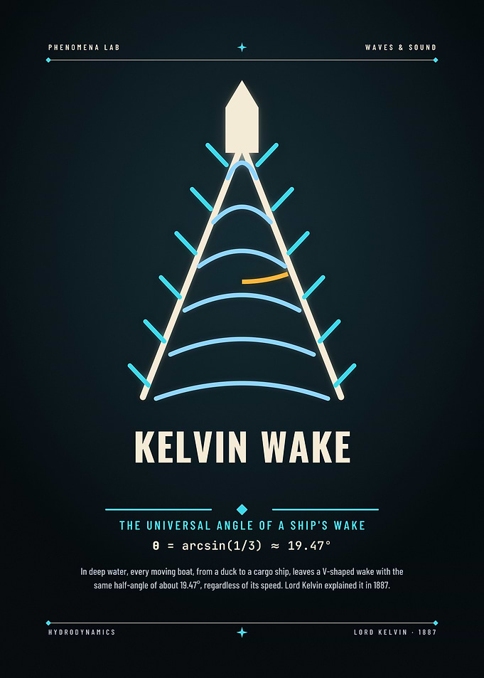 Kelvin Wake Hydrodynamics Scientific Poster