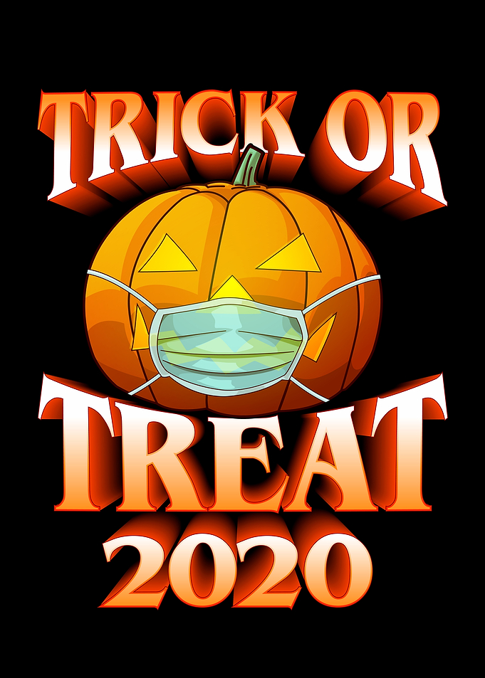 Trick or Treat 2020 Pumpkin Graphic
