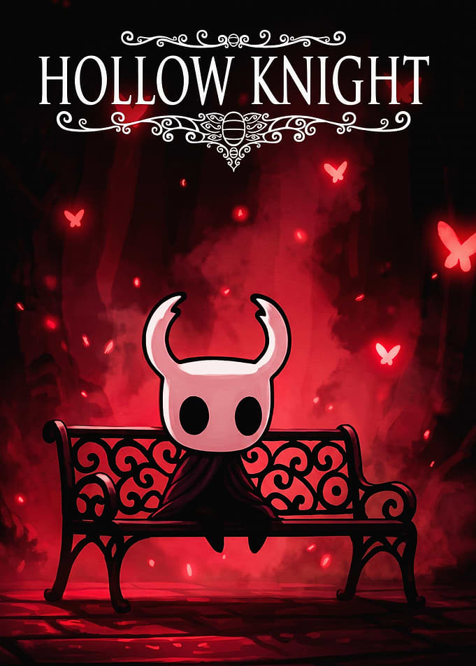 Hollow Knight Sitting on Bench