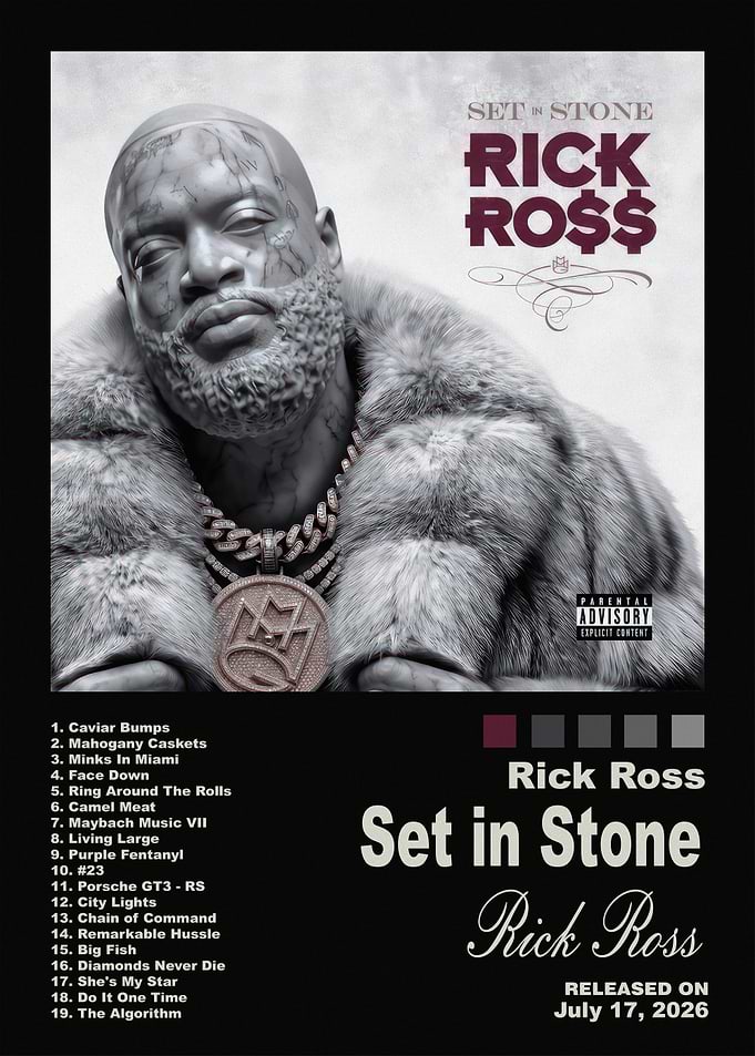 Rick Ross Set in Stone Album Cover