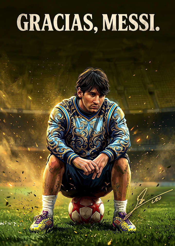 Lionel Messi Tribute Poster