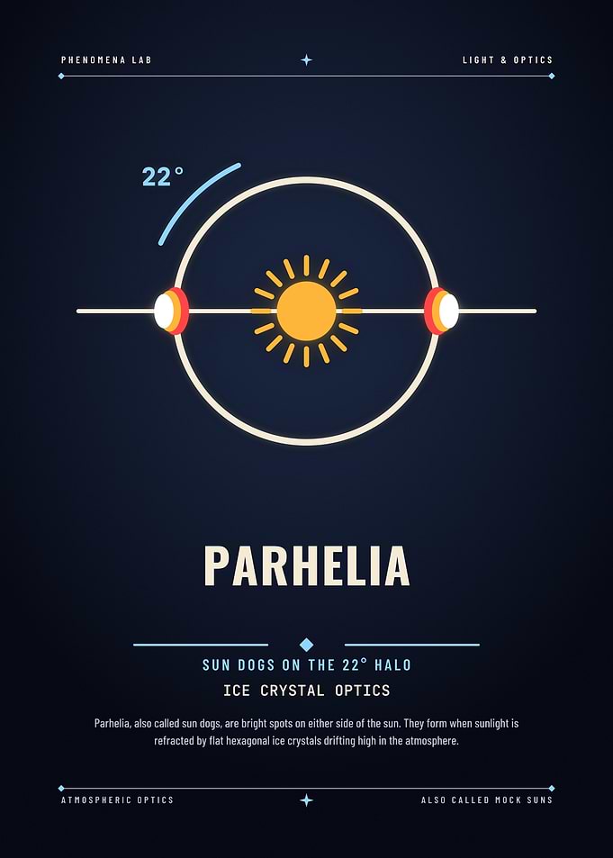 Parhelia Sun Dog Atmospheric Optics Poster