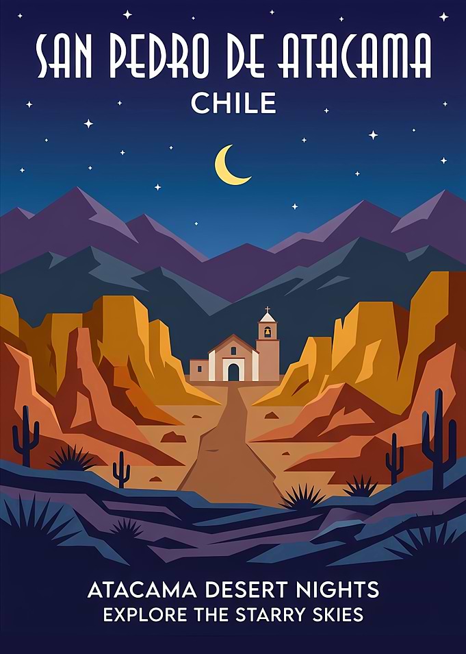San Pedro de Atacama Travel Poster