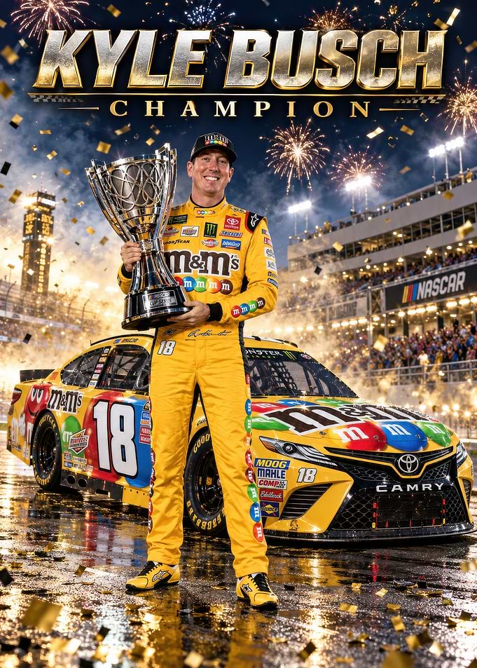 Kyle Busch NASCAR Champion Celebration