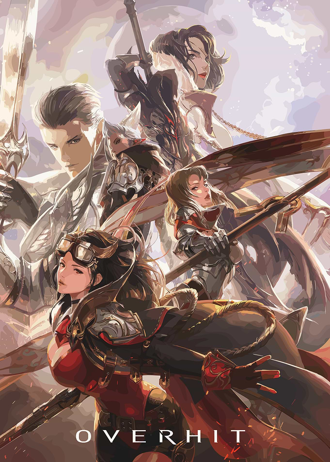 Overhit Game Character Ensemble Poster