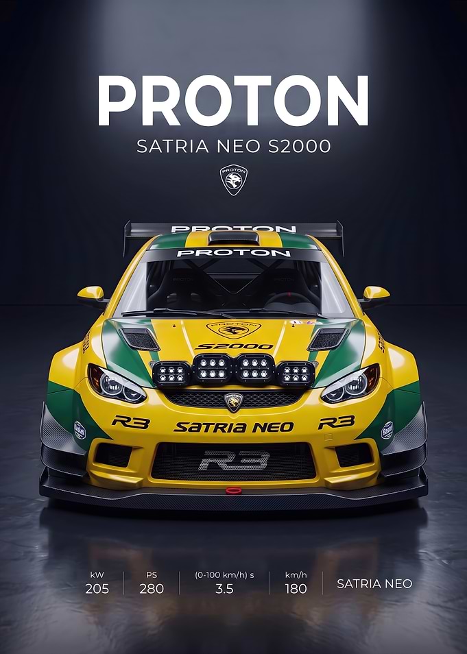 Proton Satria Neo S2000 Rally Car