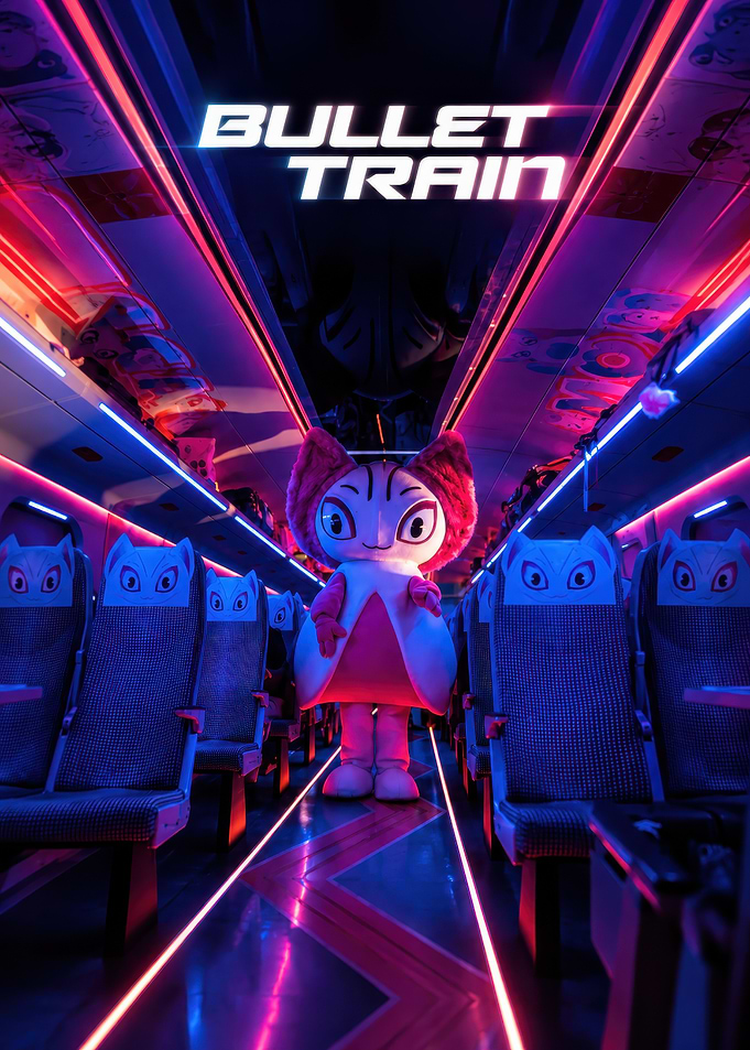 Bullet Train Movie Mascot Poster