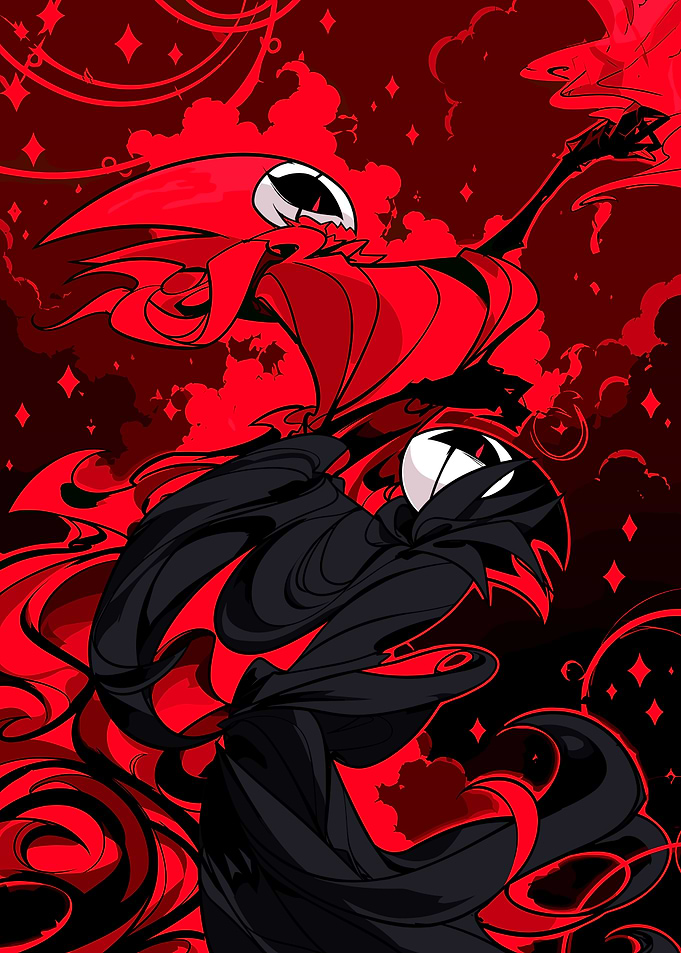 Hollow Knight Hornet and Ghost
