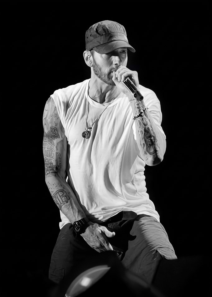 Eminem Rap Performing Live on Stage