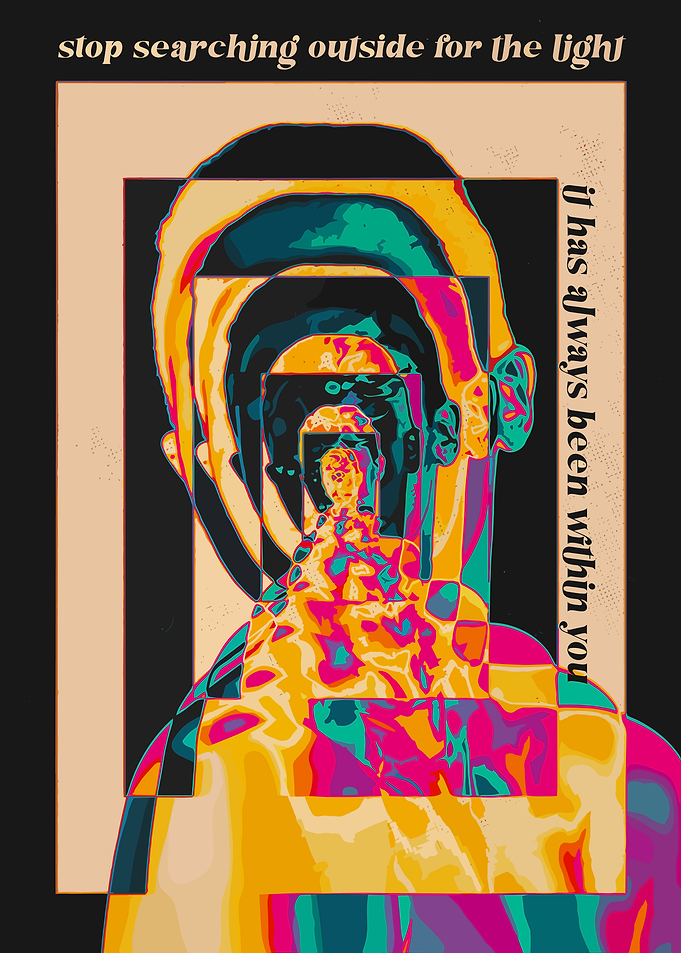 Inspirational Abstract Portrait Poster