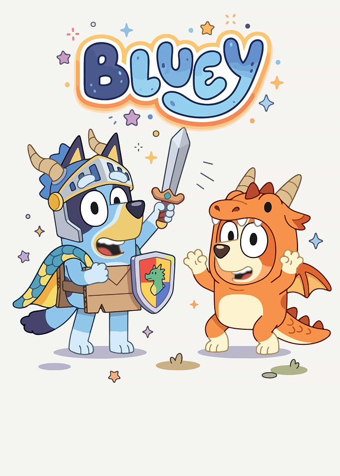 Bluey and Bingo Dragon Adventure