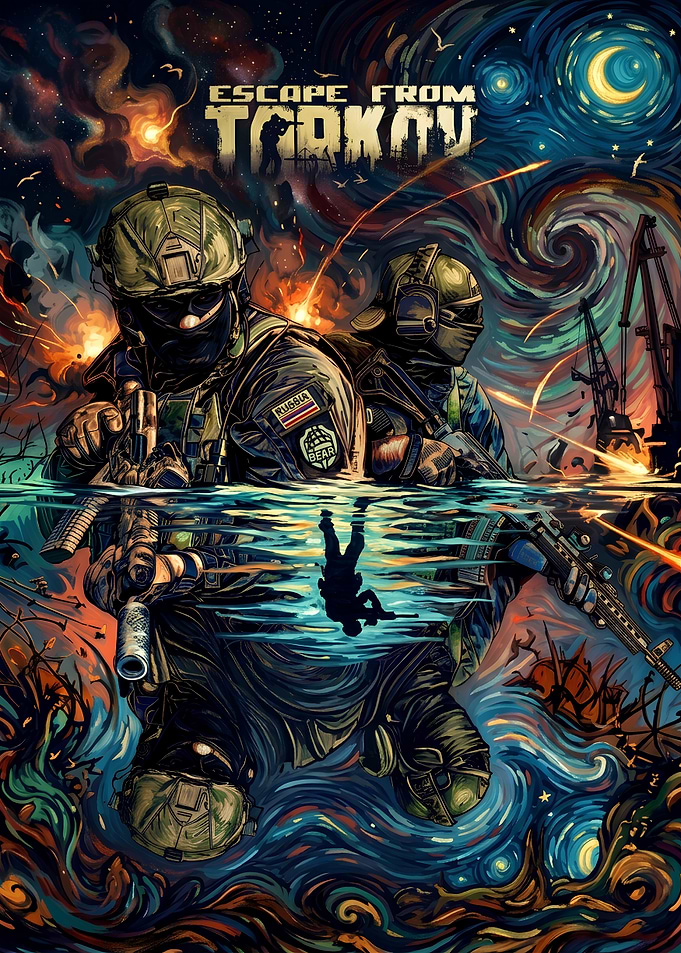 Escape From Tarkov Starry Night Art
