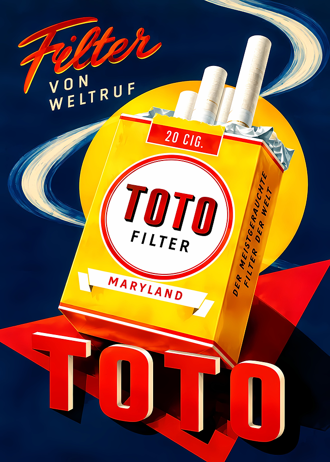 Vintage Toto Filter Cigarette Advertisement