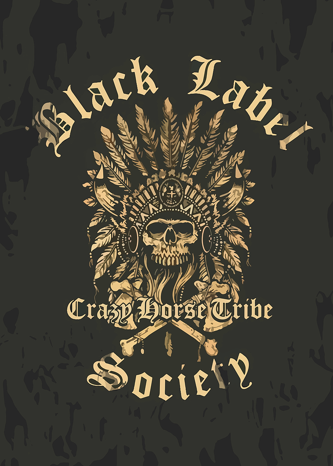 Black Label Crazy Horse Tribe Graphic