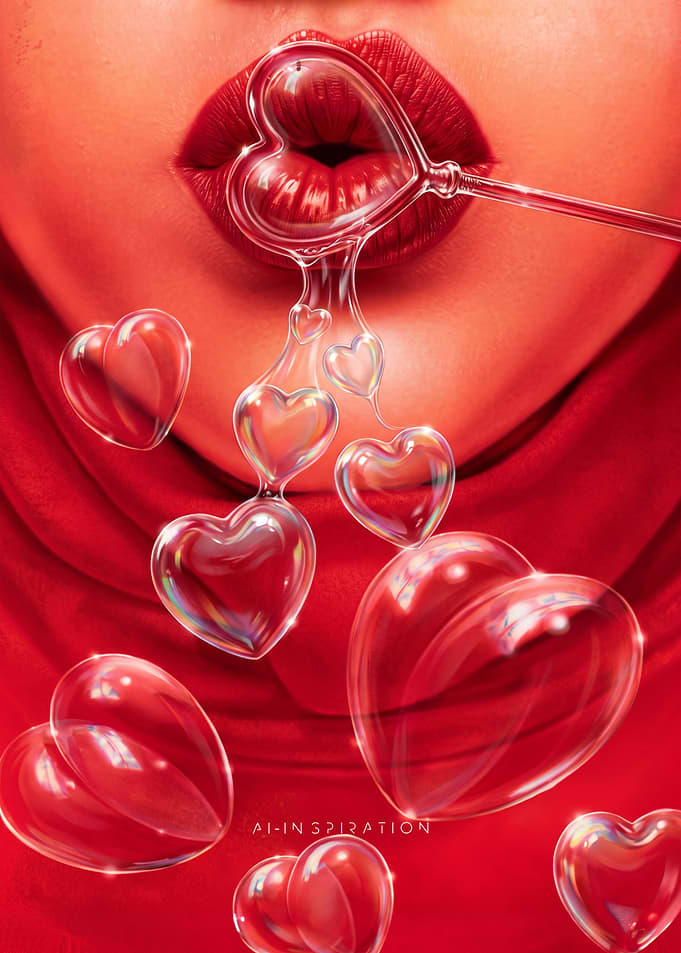 AI Inspiration | Bubbles of love for you