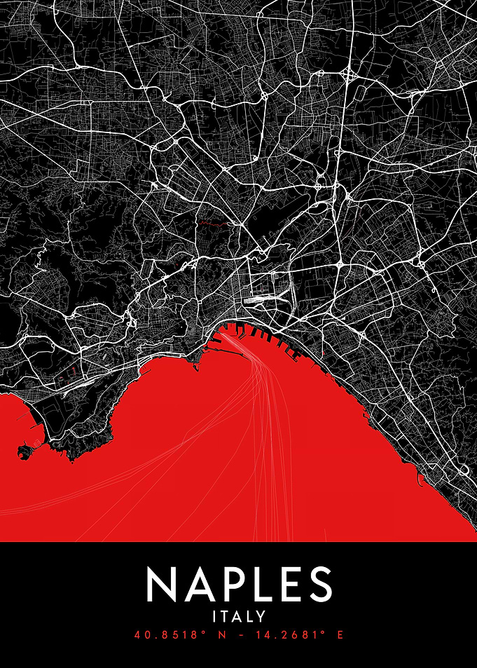 Naples Dark Map