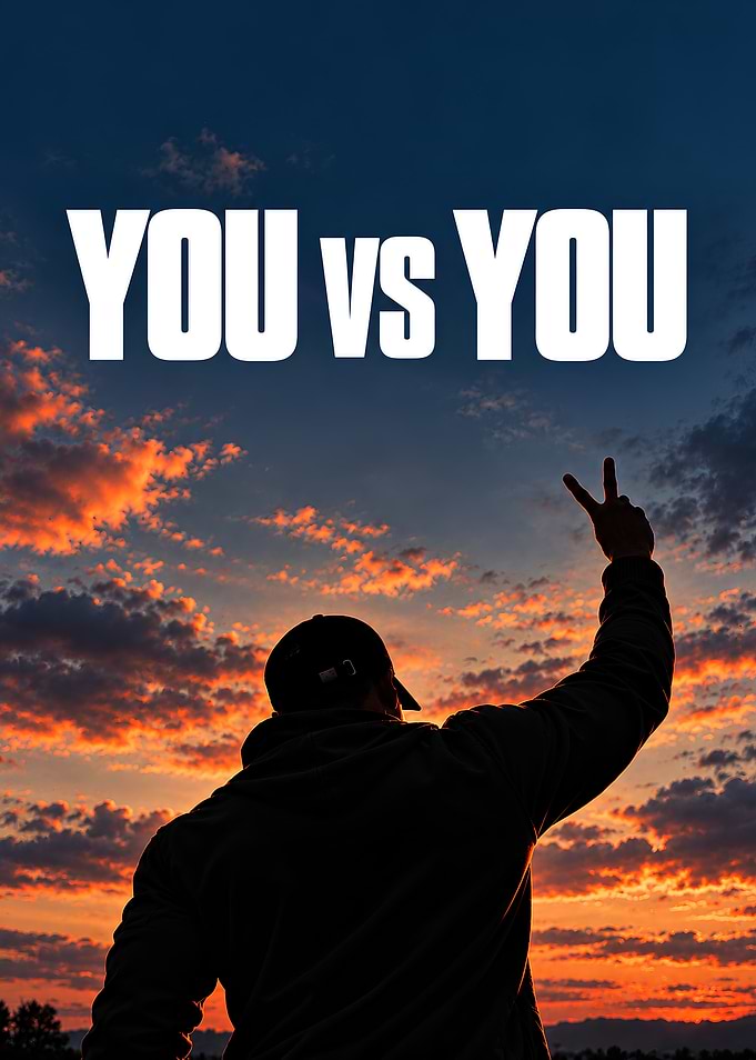 You vs You Inspirational Poster