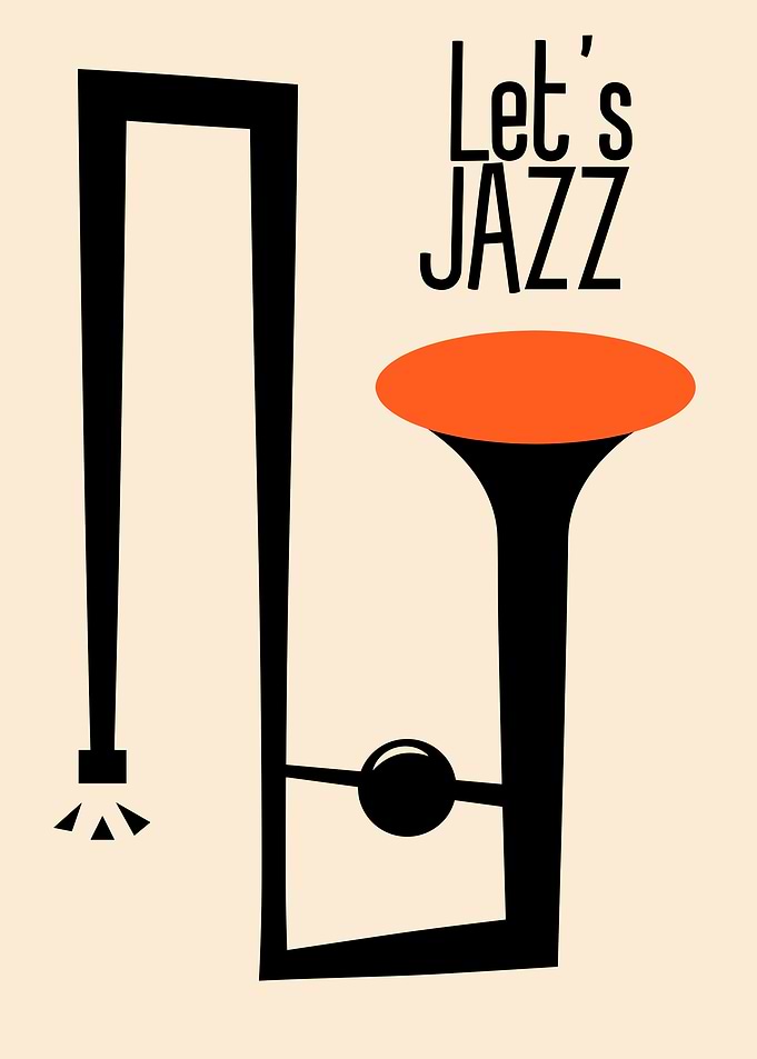 Let's Jazz Minimalist Poster