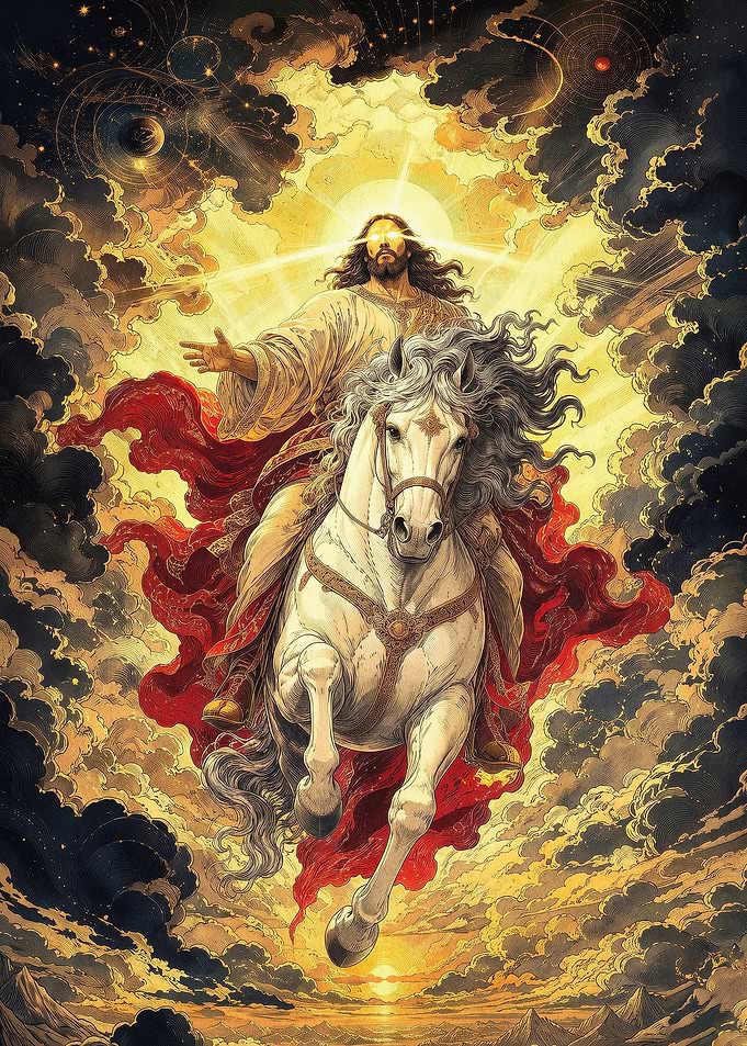 Jesus White Horse Epic Fantasy Art