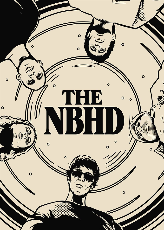 The Neighbourhood Band Illustration Poster