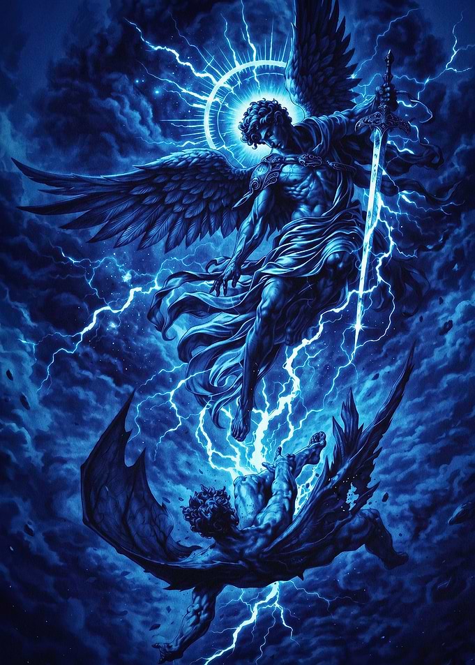 Archangel Lightning Dark Fantasy Ar