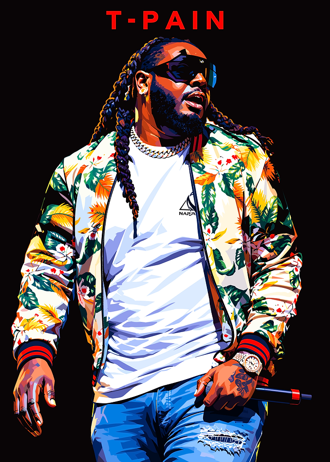 T-Pain Pop Art Portrait