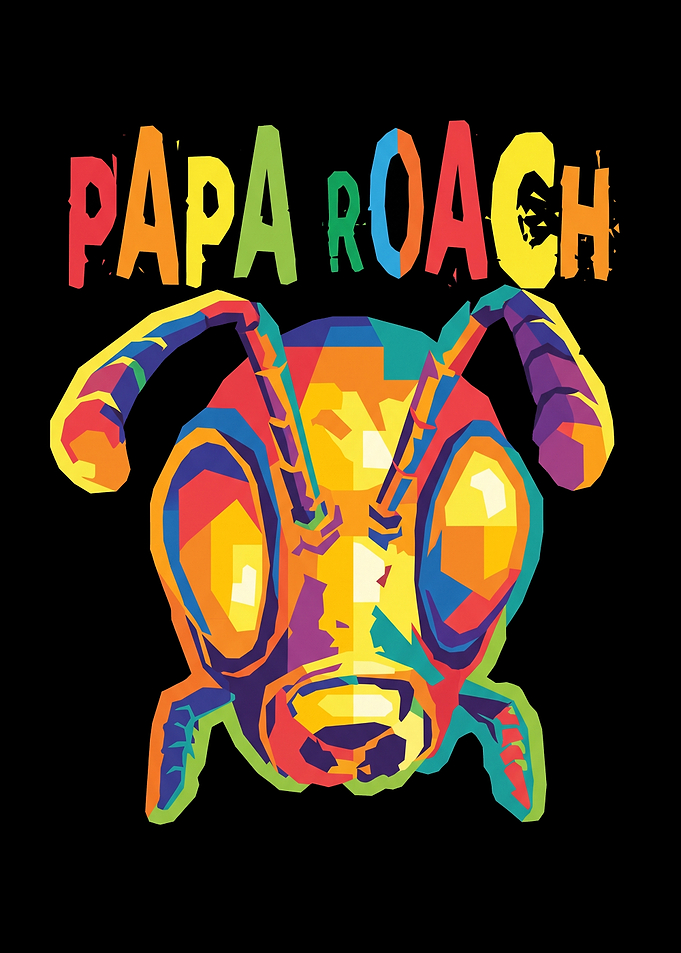Papa Roach Pop Art Illustration