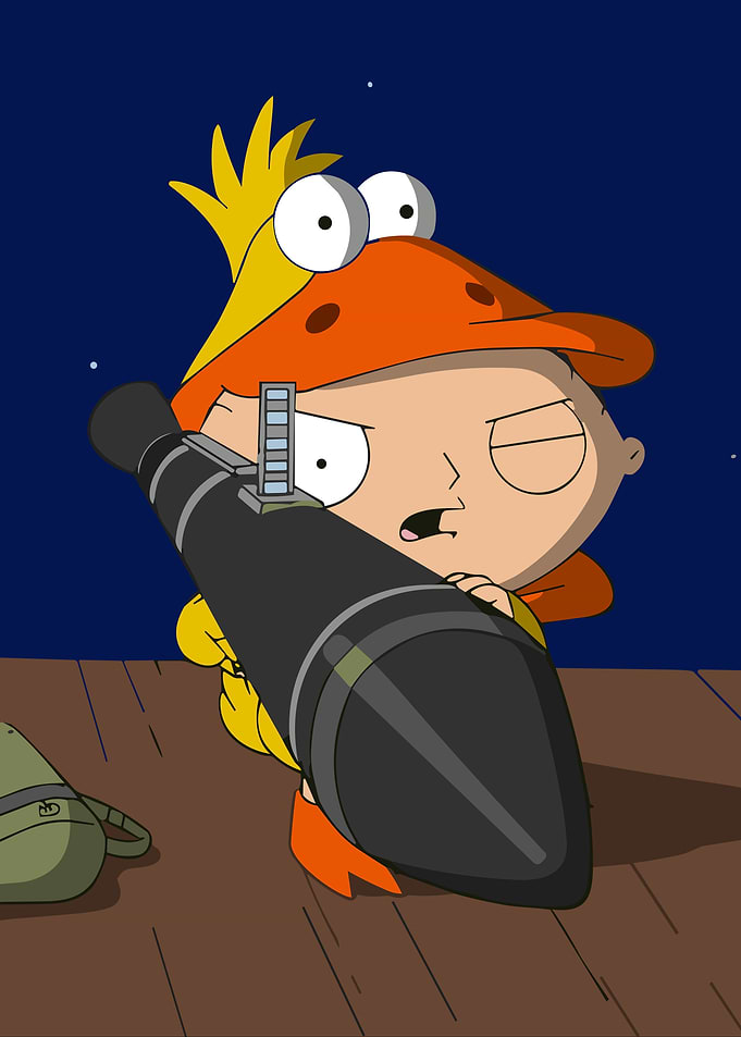 Stewie Griffin in Duck Costume