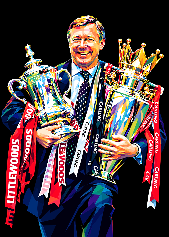 Sir Alex Ferguson Pop Art Portrait