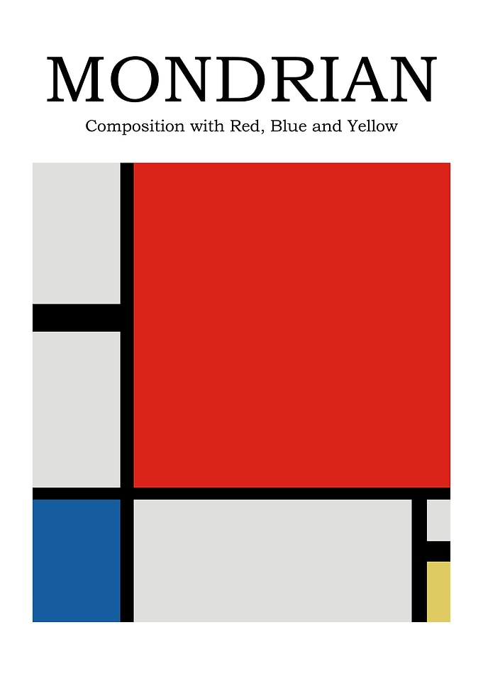 Mondrian Composition Art Print