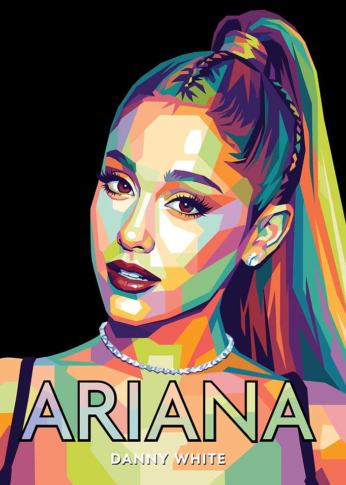 Ariana Grande Pop Art Portrait