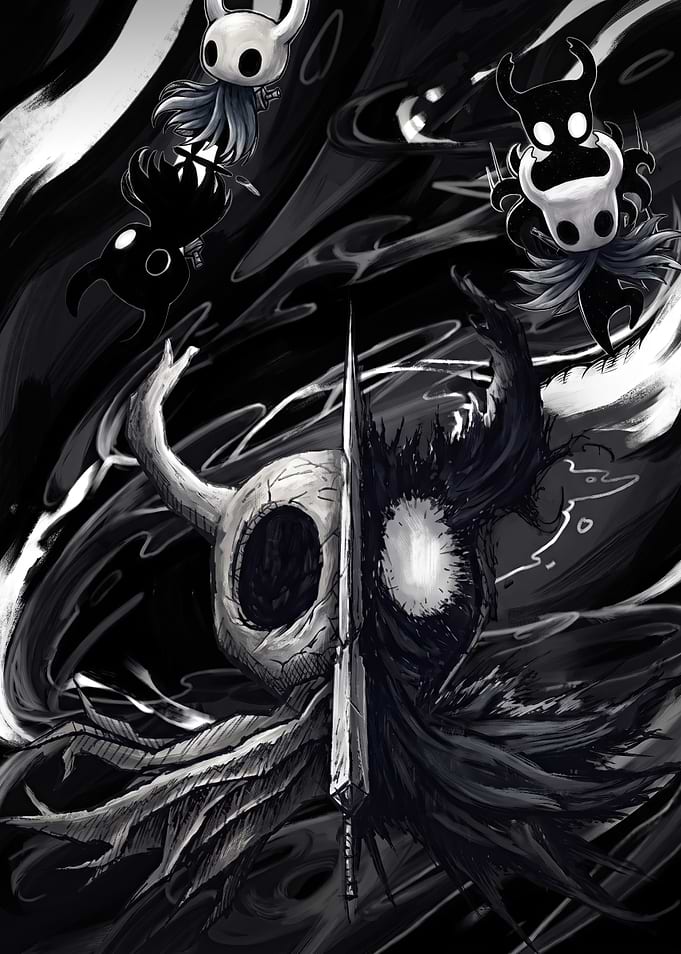 Hollow Knight Void and Mask Art