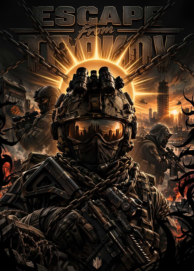 Escape From Tarkov Tactical Soldier Poster