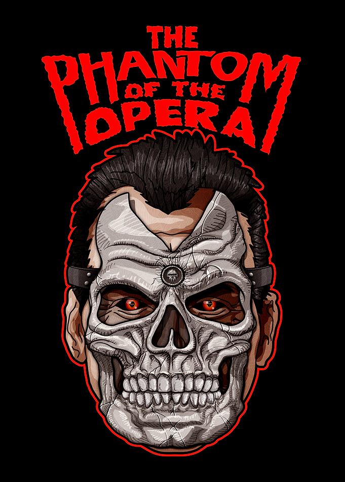 The Phantom of the Opera Skull Mask