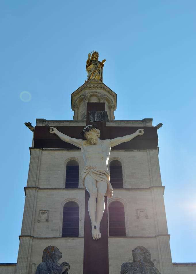 Crucifix Statue at Avignon Cathedral