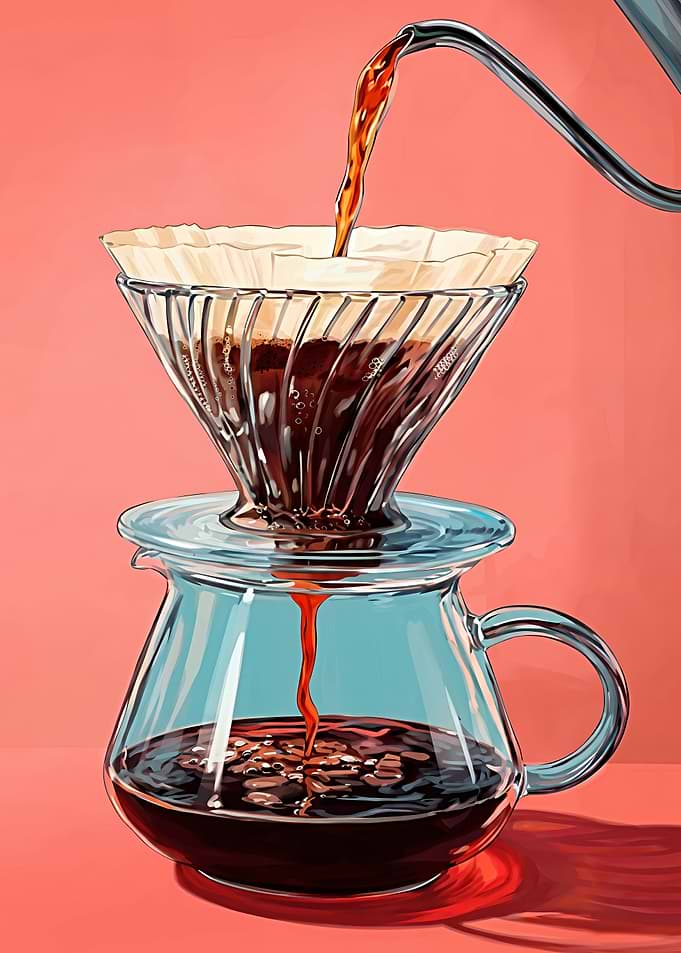 Pour Over Coffee Brewing
