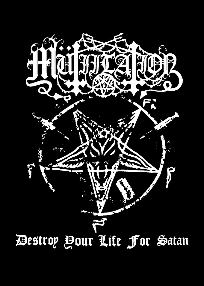 Mütiilation Black Metal Band Logo Art