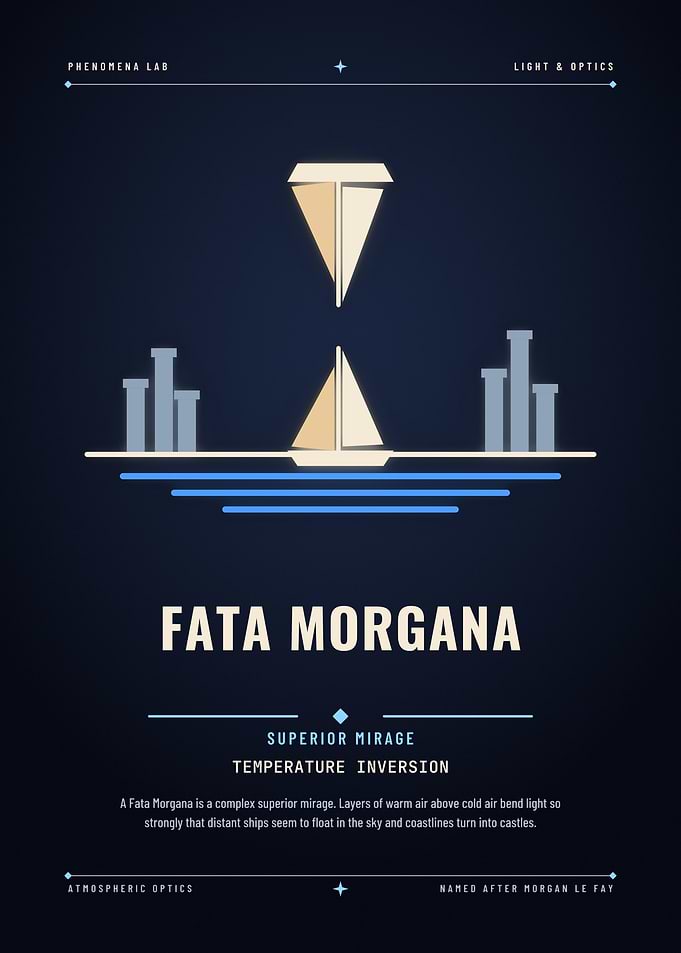 Fata Morgana Atmospheric Mirage Poster