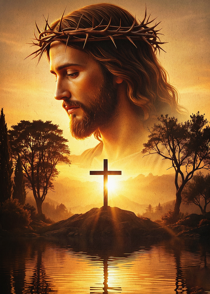 Jesus Christ Crown Thorns Poster