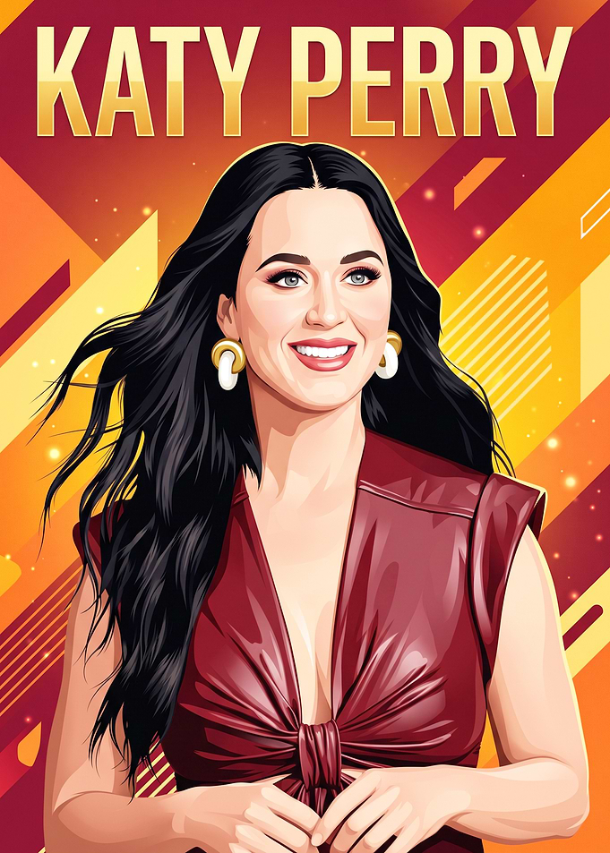 Katy Perry Pop Art Portrait