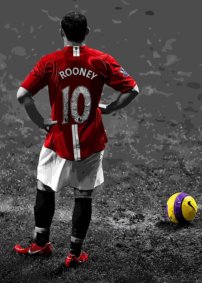 Wayne Rooney Manchester United Poster