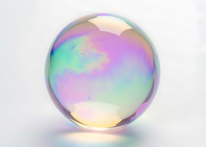 Iridescent Glass Sphere